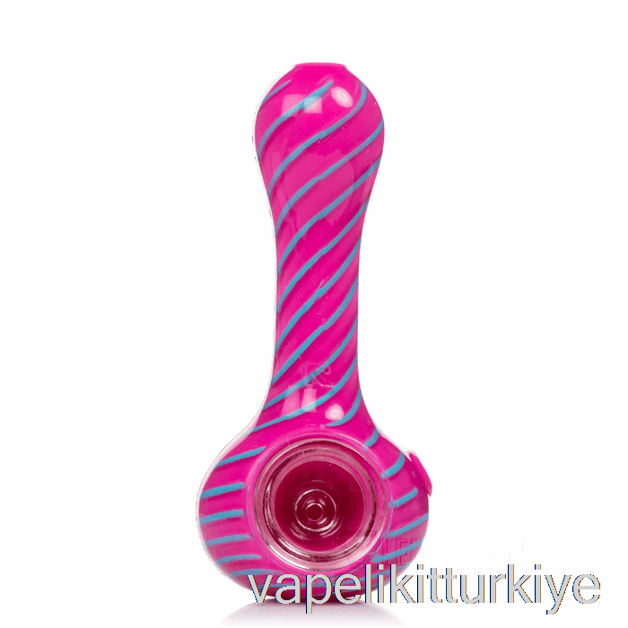 Vape Elektronik Sigara Eyce Oraflex Spiral Silikon Kaşık Pembe / Mavi
